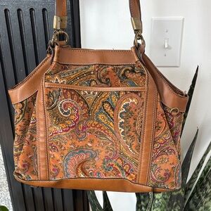 LIZ CLAIBORNE Paisley Patterned shoulder bag